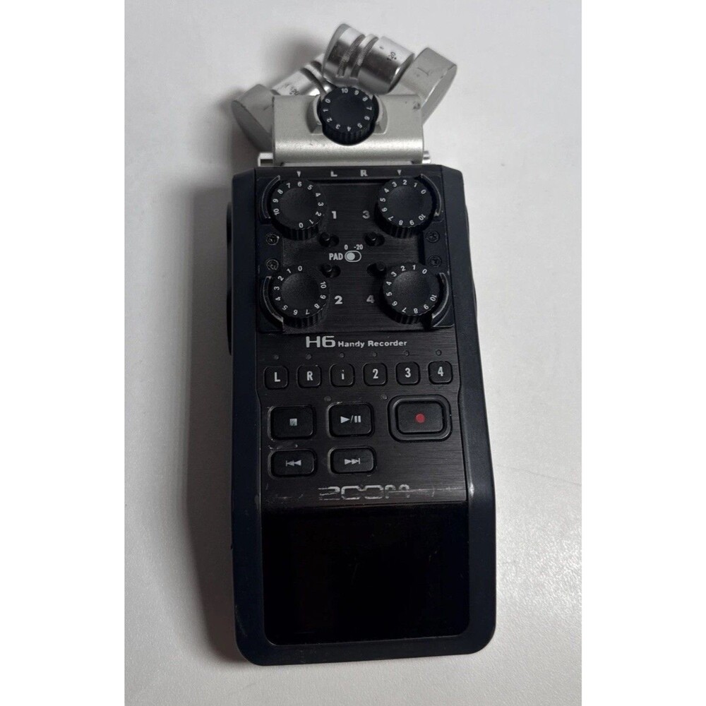 Zoom H6 Handy Recorder Digital Recorder w/ XYH-6 Mic Module, 4 XLR, USB/3.5.